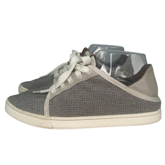 Olukai Pehuea Lī Women SZ 7 Taupe /Canvas Sneaker Lightweight Mesh Comfort Shoes - Picture 4 of 11